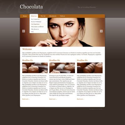 Screenshot of a webpage using a dark colored template with customized styling.