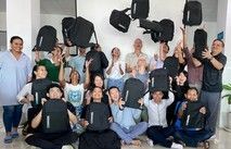 Web Essentials employee celebrate a new chapter