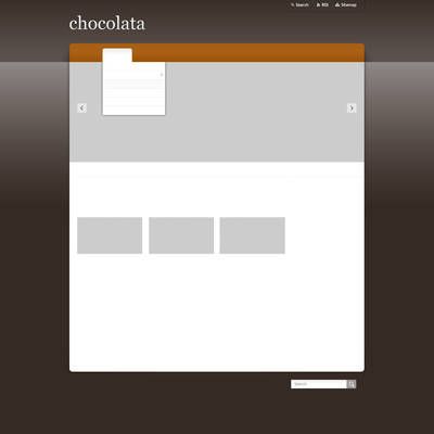 Wireframe of a webpage layout using a dark colored template.